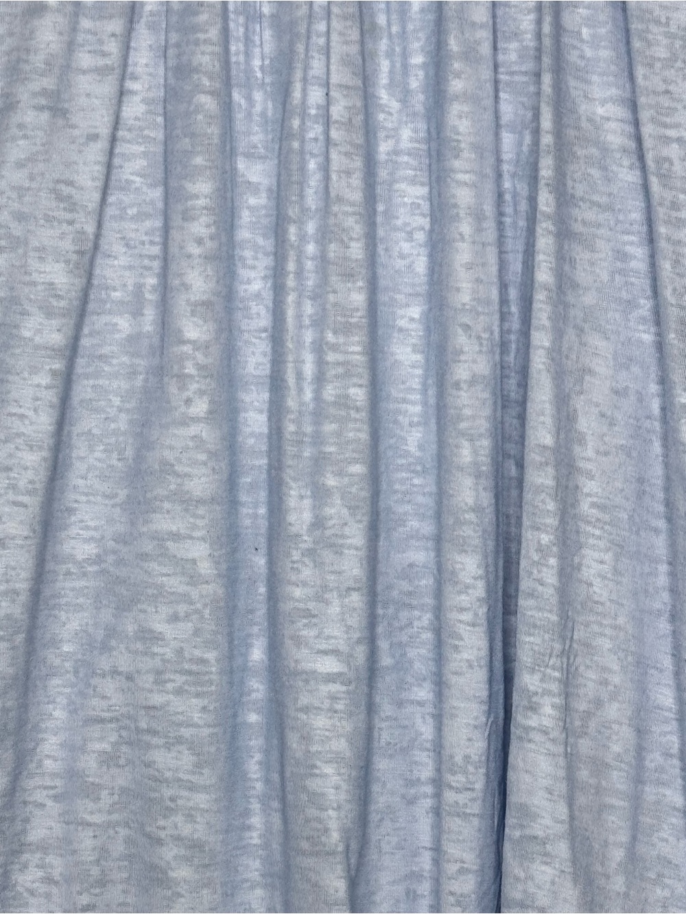 Cathy Daniels Women’s 1X Top Blue Heathered Pleated Neck Short Sleeve Shirt - Picture 3 of 8